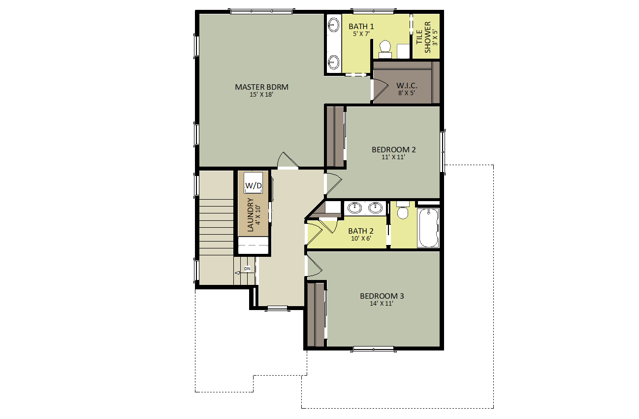 Springfield Second Floor Floor Plan